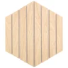 atmosphera Lienzos Y Cuadros Decorativos>Juego 3 paneles decorativos hexagonal COLVA beige