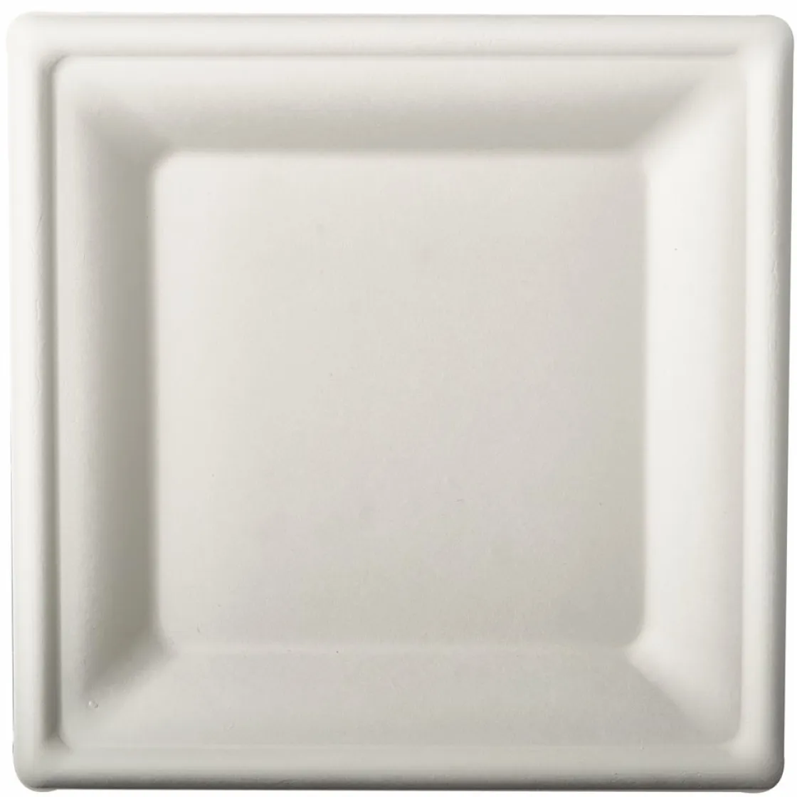 Desechables>Juego 10 Platos Cuad. Caña Azúcar 20Cm