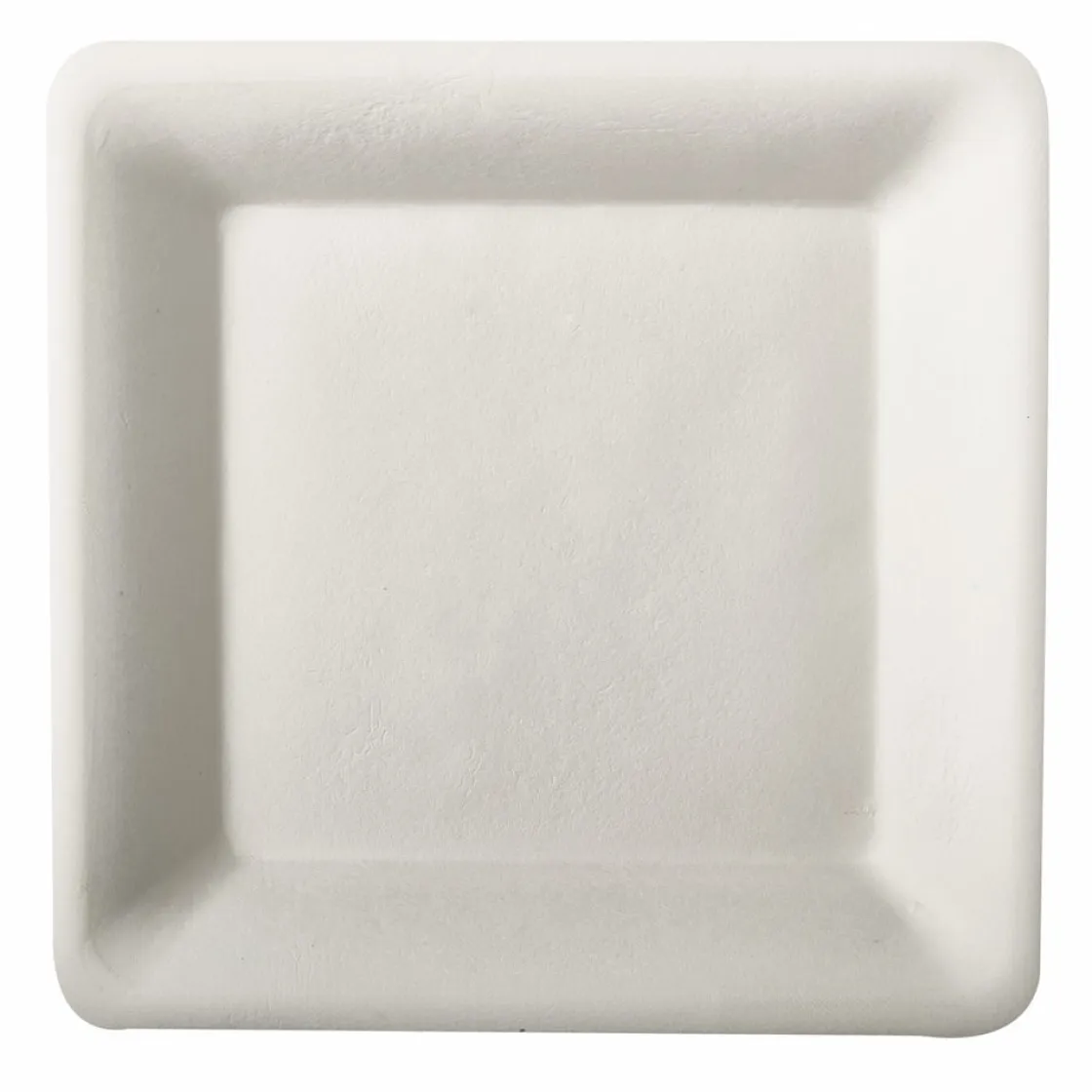 Desechables>Juego 10 Platos Cuad. Caña Azúcar 15.5Cm