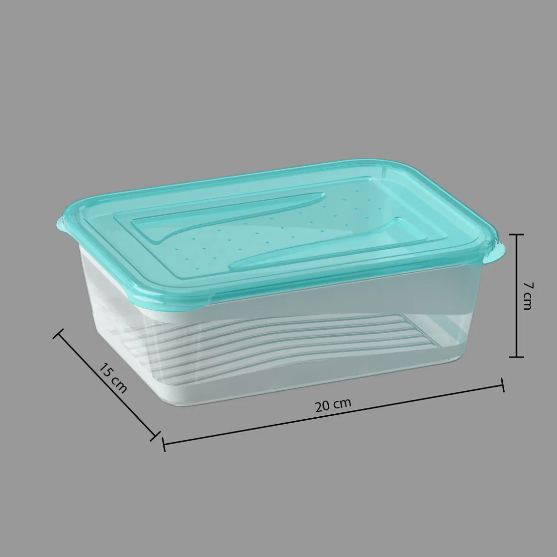 secret d'gourmet Tapas Y Cubiertas>Juego 3 recipientes plasticos c/tapa azul 1.25l