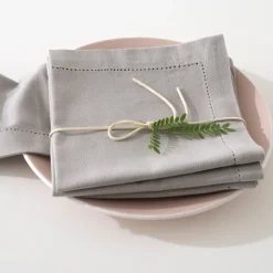 atmosphera Manteles, Servilletas Y Manteles Individuales>Juego 4 Servilletas Chambray Gris 40x40