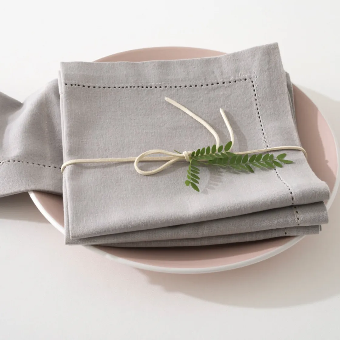 atmosphera Manteles, Servilletas Y Manteles Individuales>Juego 4 Servilletas Chambray Gris 40x40