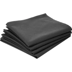 Manteles, Servilletas Y Manteles Individuales>Juego 4 Servilletas Grises De Tela 40x40
