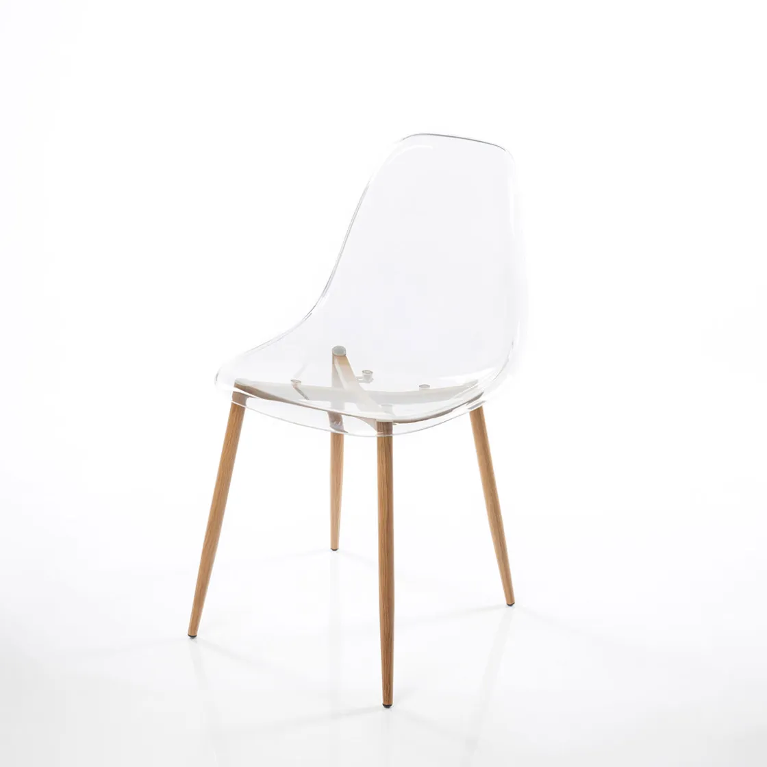 Sillas, Sillones Y Bancos>Juego 2 sillas transparentes VANITY