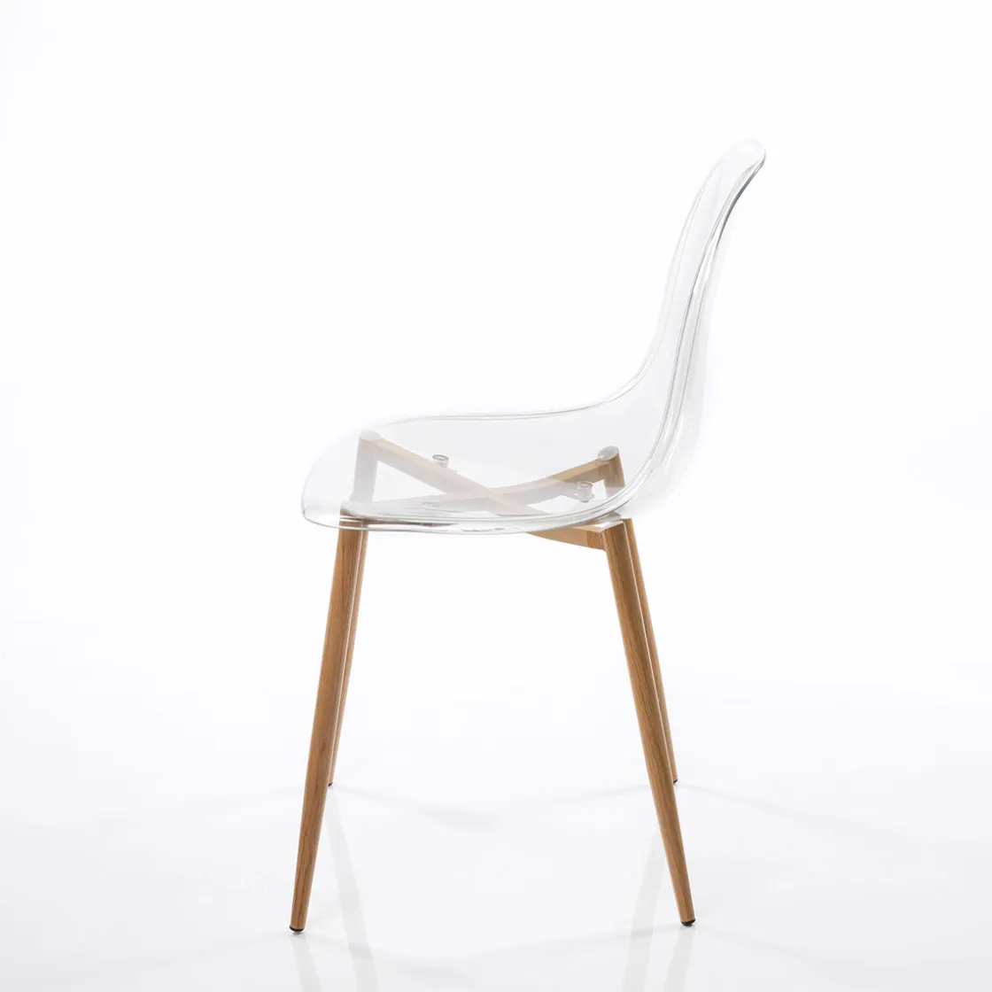 Sillas, Sillones Y Bancos>Juego 2 sillas transparentes VANITY