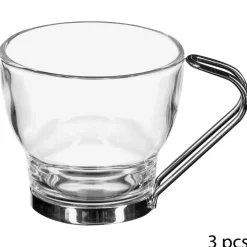 secret d'gourmet Tazas Y Tazones>Juego 3 Tazas De Café C/Mango Metal 11Cl