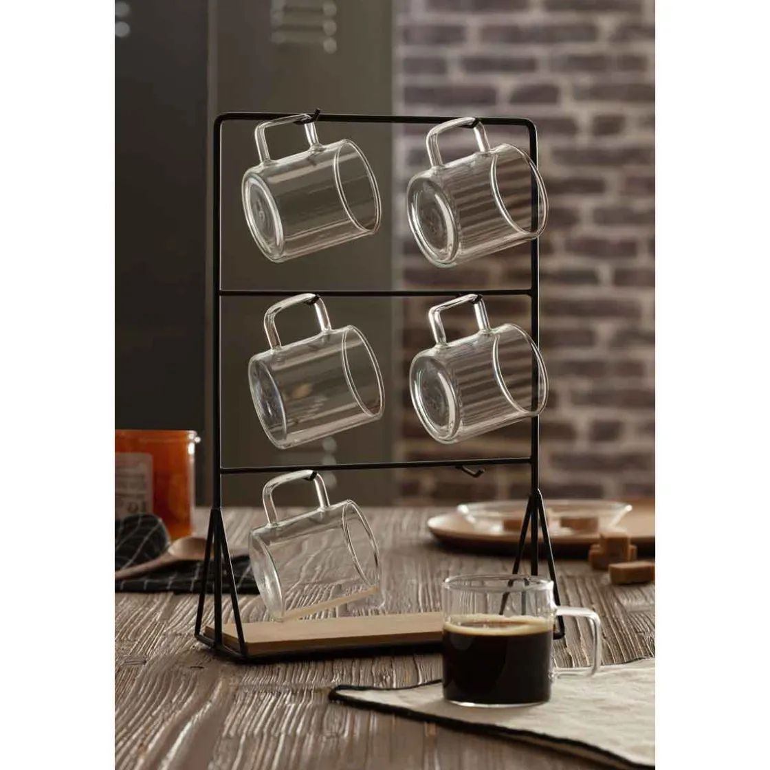 Tazas Y Tazones>Juego 6 Tazas Mia Con Soporte 10Cl