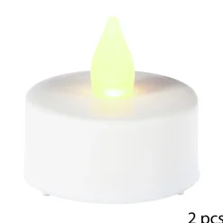 atmosphera Lámparas De Mesa>Juego 2 Velas Tealight Led 3.8x4Cm