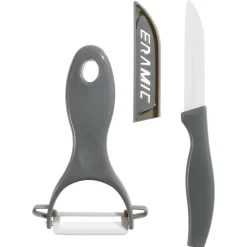 5five Placas Calefactoras Y Tablas De Cortar>Juego Cuchillo+Pelador De Cerámica