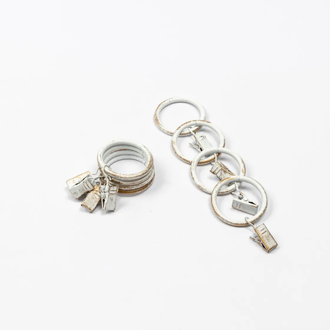 Varillas Y Accesorios>Juego De 8 Anillas C/Pinzas D20 Blanco