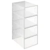Cajas De Almacenamiento Y Organizadores>Juego De 4 Cajas Apilables P/Zapatos Stack
