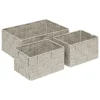5five Cestas De Almacenamiento>Juego de 3 cestas wc beige de poliéster