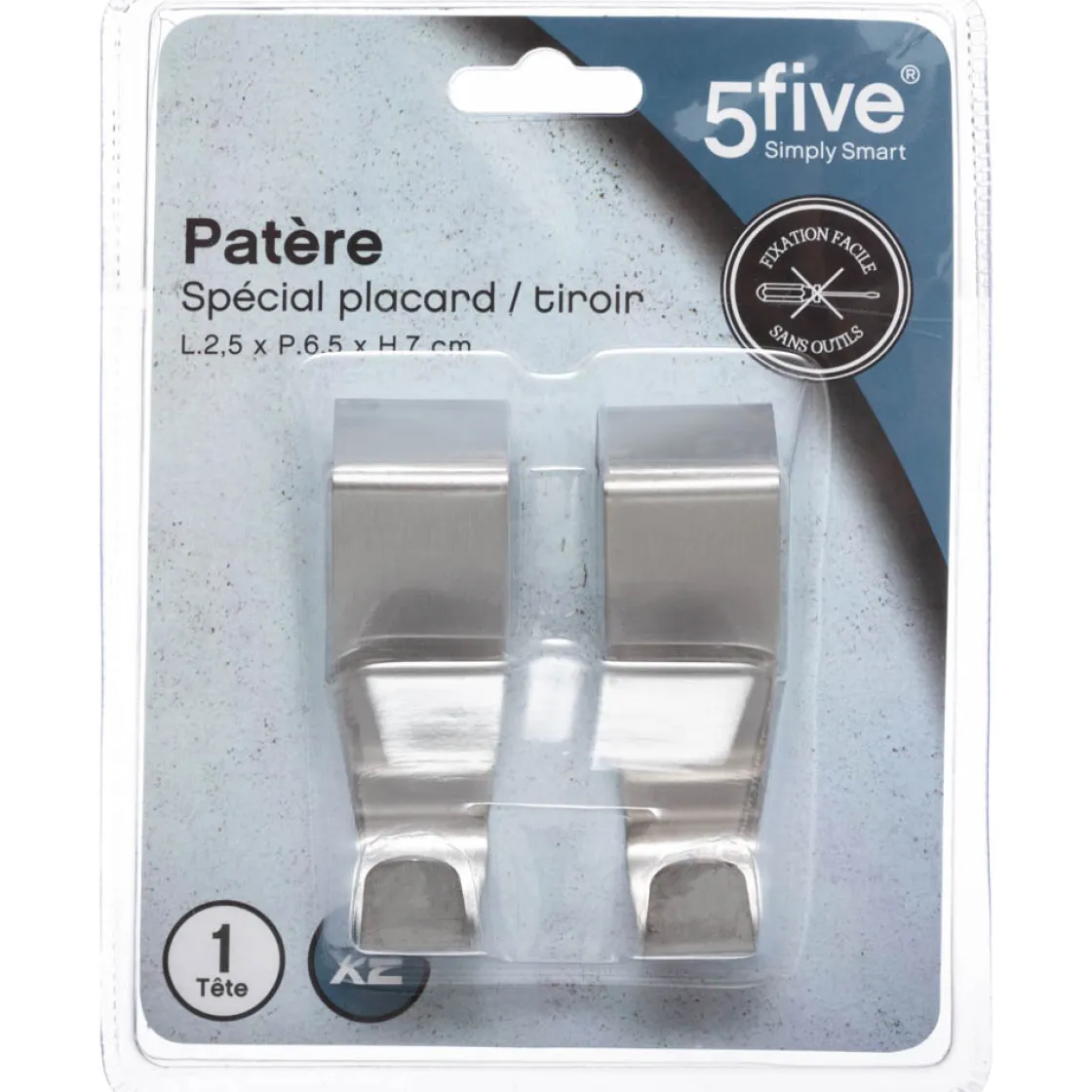 Perchas Y Travesaños>Juego de 2 colgadores para puerta inox