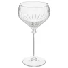 secret d'gourmet Copas>Juego De 4 Copas De Champan C/Rayas De Vidrio 32cl