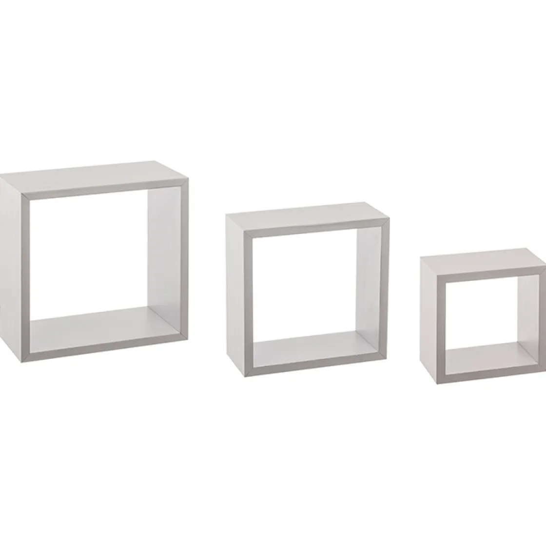 5five Armarios, Estantes Y Estanterías.>Juego De 3 Estantes Cubo Mdf 24/27/30Cm