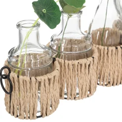 atmosphera Plantas Y Flores Artificiales|Estilo Rústico>Juego De 5 Floreros De Vidrio C/Plantas