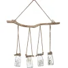 atmosphera Plantas Y Flores Artificiales|Estilo Rústico>Juego De 4 Jarrones Colgantes 53x9x45Cm