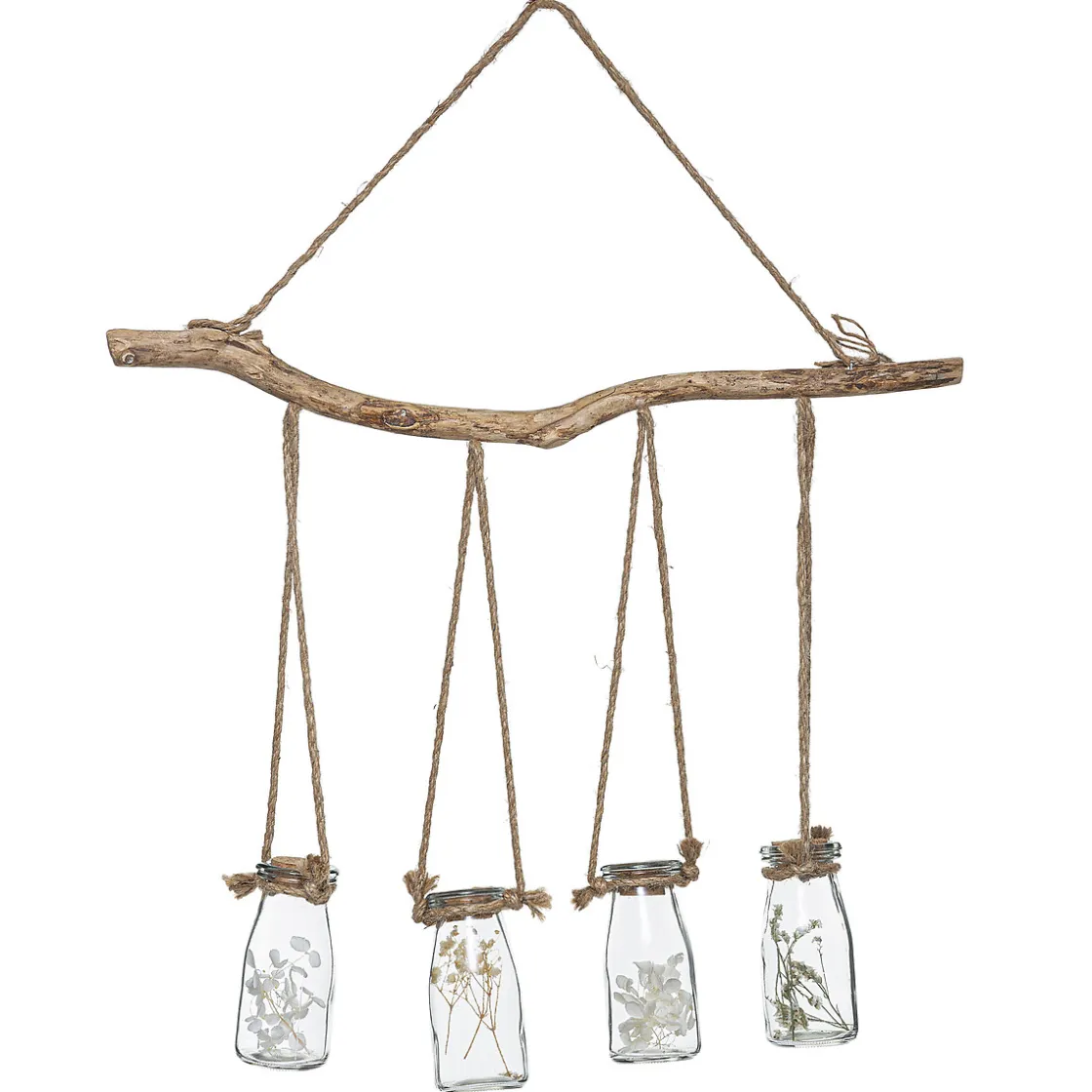 atmosphera Plantas Y Flores Artificiales|Estilo Rústico>Juego De 4 Jarrones Colgantes 53x9x45Cm