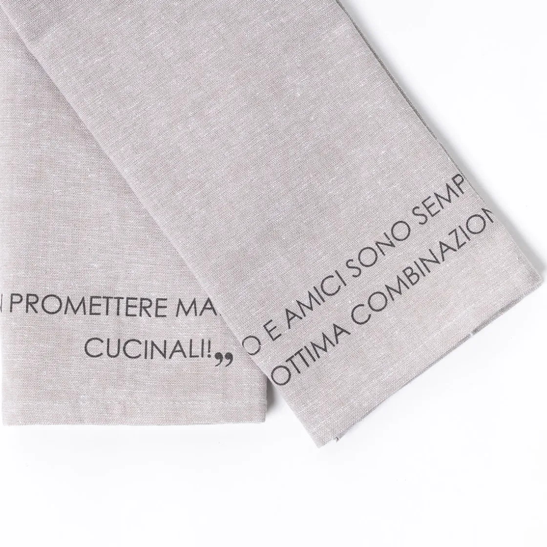 Delantales, Asas Y Paños>Juego de 2 paños de cocina taupe 45x65cm