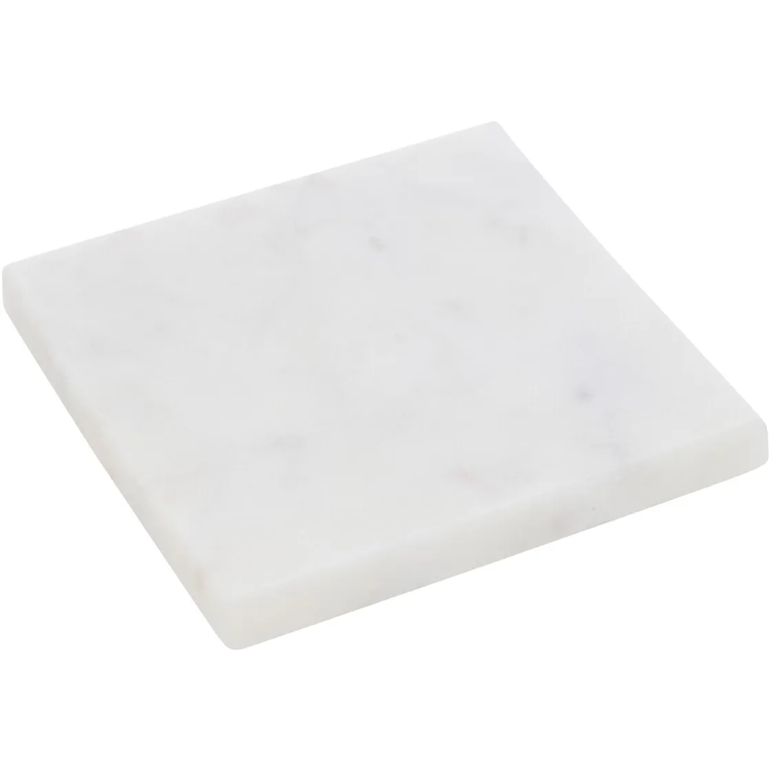 atmosphera Accesorios De Bar>Juego de 4 posavasos blanco de mármol 10cm