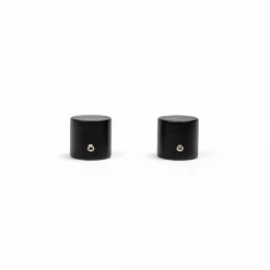 atmosphera Varillas Y Accesorios>Juego De 2 Remates Bouchon D20 Negro