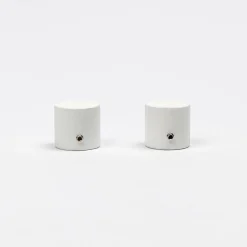 Varillas Y Accesorios>Juego De 2 Remates Bouchon D20 Blanco