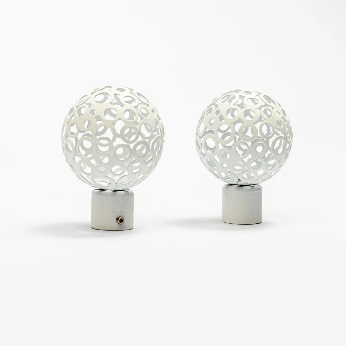 atmosphera Varillas Y Accesorios>Juego De 2 Remates Boule D20 X2 Blanco
