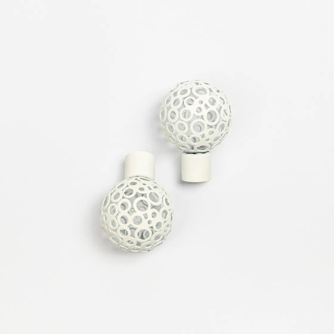 atmosphera Varillas Y Accesorios>Juego De 2 Remates Boule D20 X2 Blanco