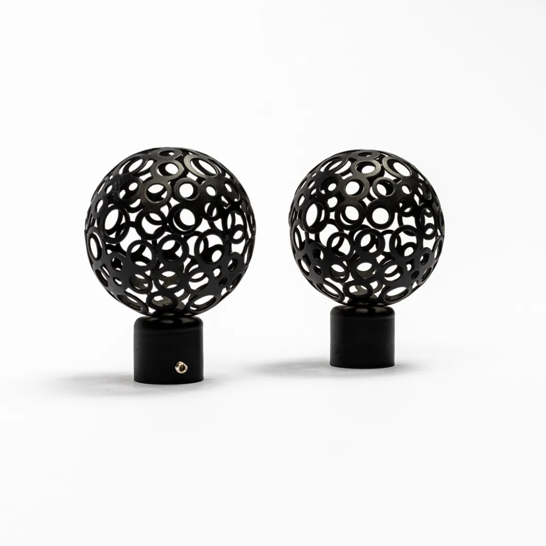 atmosphera Varillas Y Accesorios>Juego De 2 Remates Boule D20 X2 Negro