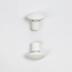 atmosphera Varillas Y Accesorios>Juego De 2 Remates Champignon D20 Blanco