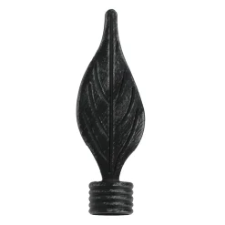 atmosphera Varillas Y Accesorios>Juego De 2 Remates D20Cm Feuille Negro