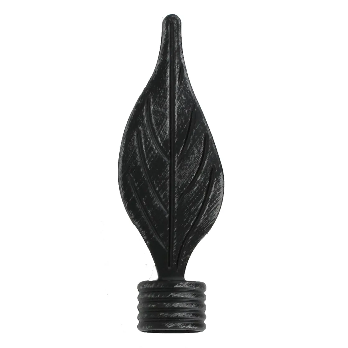 atmosphera Varillas Y Accesorios>Juego De 2 Remates D20Cm Feuille Negro