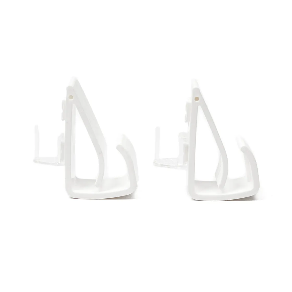 Varillas Y Accesorios>Juego De 2 Soportes Clip De Pvc Blanco