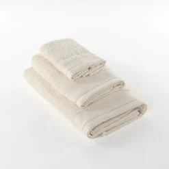 Toallas De Baño>Juego de 3 toallas de baño ROME natural