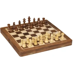atmosphera Accesorios|Estilo Industrial>Juego De Ajedrez De Madera 33x30x3Cm