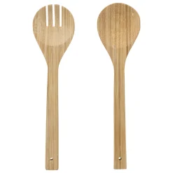 5five Utensilios Para Servir>Juego De Cubiertos P/Ensalada Bambú