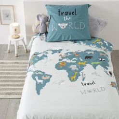 atmosphera4kids Téxtil>Juego De Funda Nórdica Mundo 140x200Cm