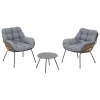 hespéride Conjuntos De Jardín>Juego de jardín PAOPAO gris graphite 2 plazas