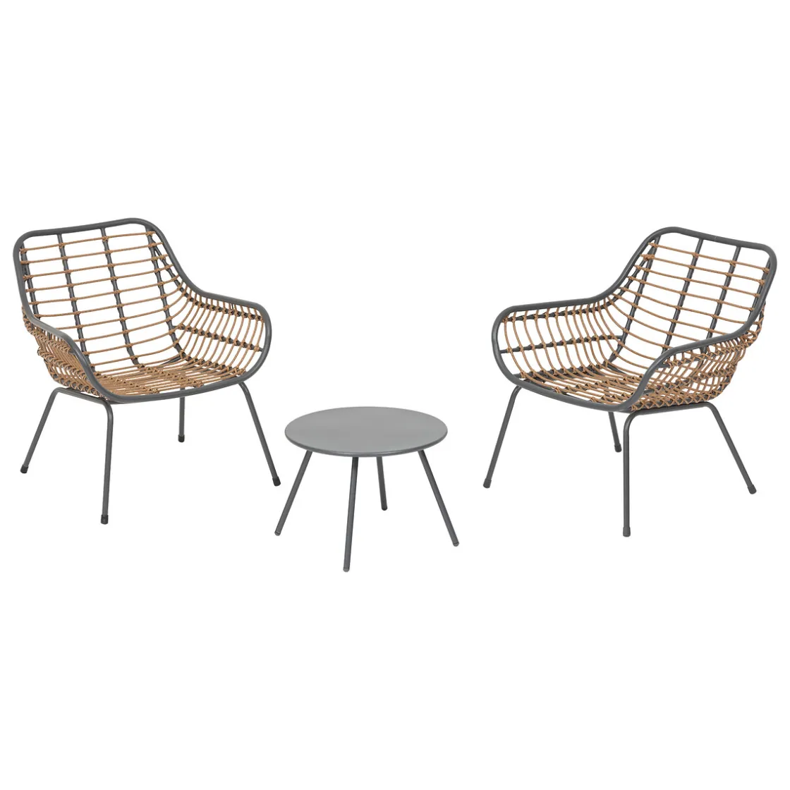 hespéride Conjuntos De Jardín>Juego de jardín PAOPAO gris graphite 2 plazas