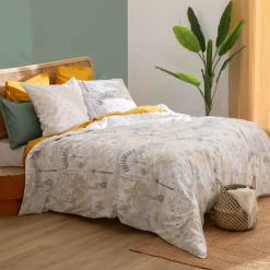 atmosphera Edredones Y Colchas>Juego funda nórdica estampada SONIE 240x220cm