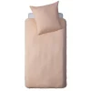 atmosphera4kids Téxtil>Juego funda nórdica y funda de cojín de gasa rosa
