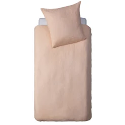 atmosphera4kids Téxtil>Juego funda nórdica y funda de cojín de gasa rosa