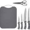 secret d'gourmet Placas Calefactoras Y Tablas De Cortar>Juego Tabla De Cortar+4 Cuchillos