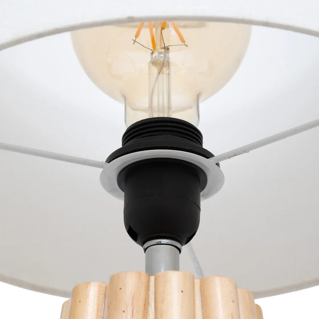 atmosphera Lámparas De Mesa>Lámpara de mesa ADON beige 53cm