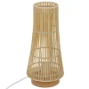 atmosphera Lámparas De Mesa|Estilo Oriental>Lámpara De Mesa Bambú Beige Mahe
