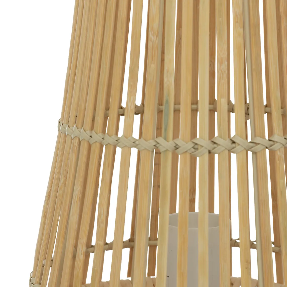 atmosphera Lámparas De Mesa|Estilo Oriental>Lámpara De Mesa Bambú Beige Mahe