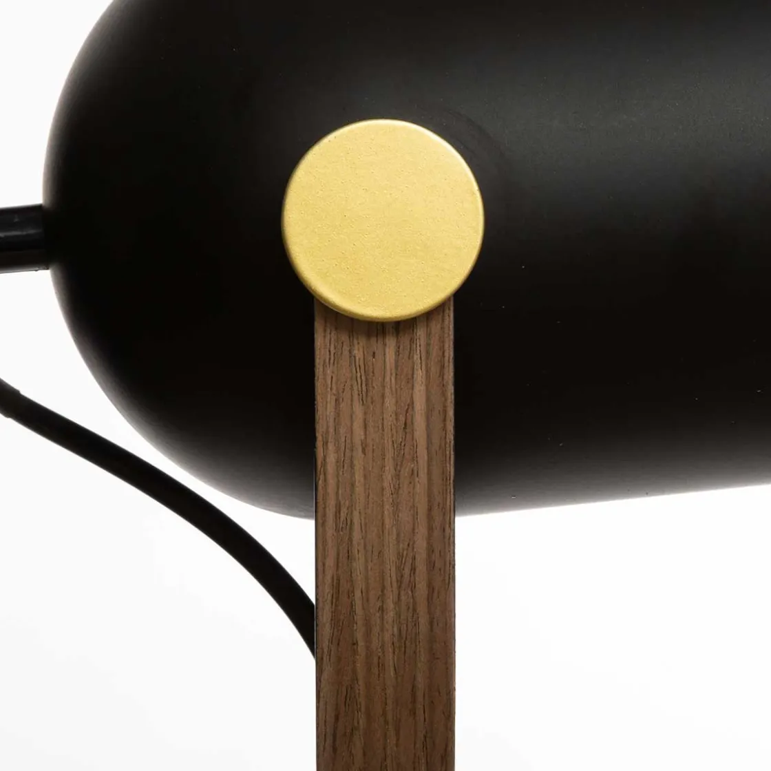 atmosphera Lámparas De Mesa|Estilo Industrial>Lámpara de mesa BIL negra de metal con trípode