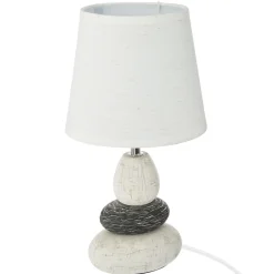 atmosphera Lámparas De Mesa>Lámpara De Mesa Clary 3 Piedras 33Cm