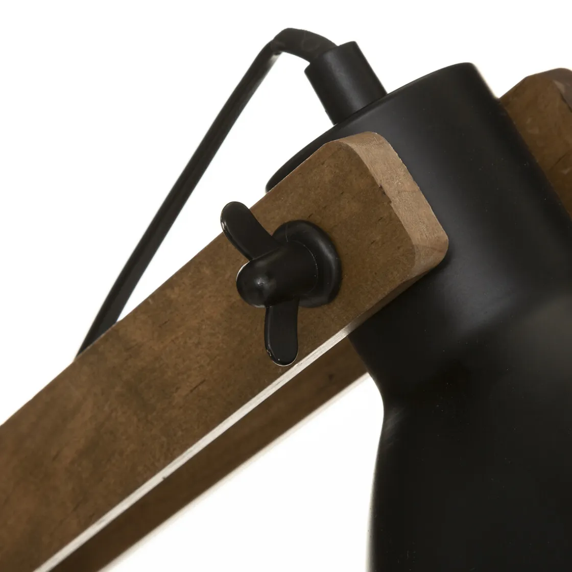 atmosphera Lámparas De Mesa>Lámpara De Mesa Cuba De Madera 56Cm