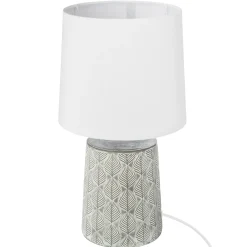 atmosphera Lámparas De Mesa>Lámpara De Mesa Cyril Blanca 35.5Cm